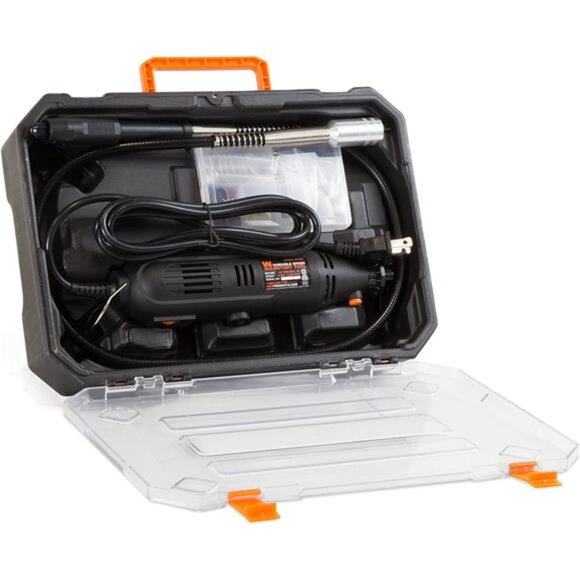 Amp Variable Speed Rotary Tool with 100+ Accessories, Carrying Case Flex Shaft - Picture 6 of 7